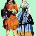1678 г. Французский крестьянин и молочница в сельской одежде